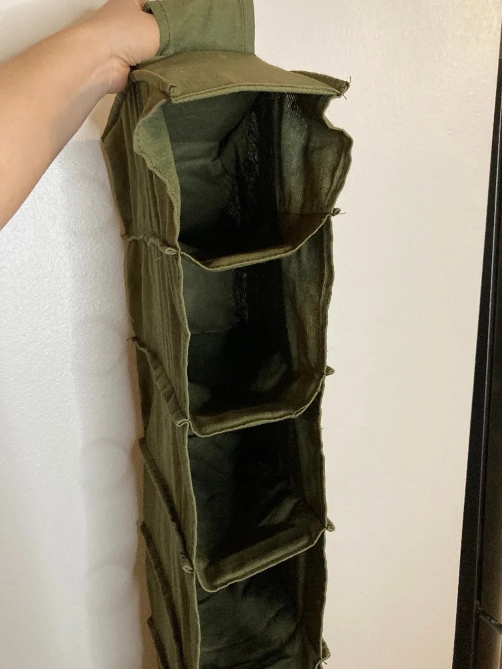 10 pair hanging shoe organizer